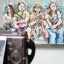 taking the photo