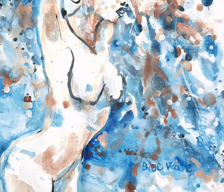 Original Expressionism Nude Painting by Michel Gordon Tardio