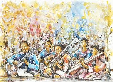 Original Expressionism Music Paintings by Michel Gordon Tardio