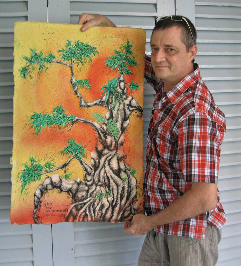 Original Tree Painting by Michel Gordon Tardio