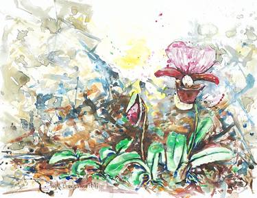 Print of Expressionism Floral Paintings by Michel Gordon Tardio