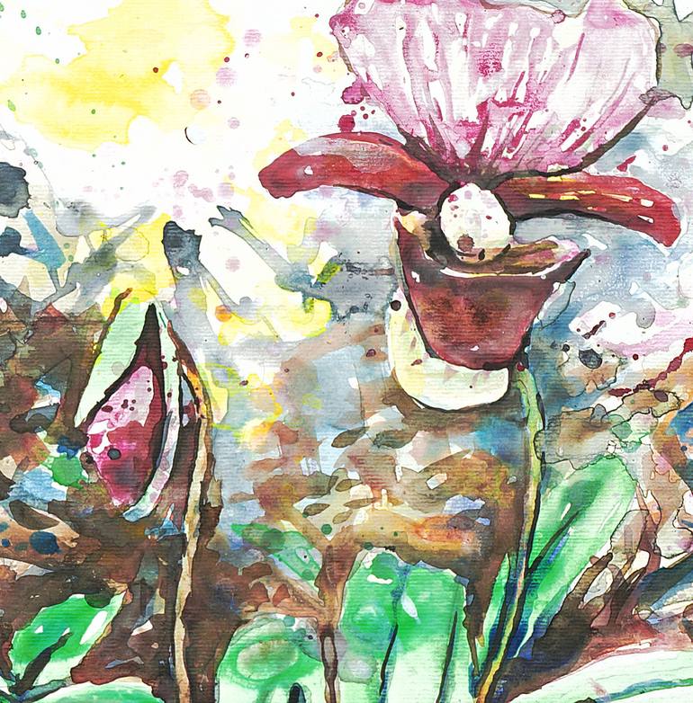 Original Expressionism Floral Painting by Michel Gordon Tardio