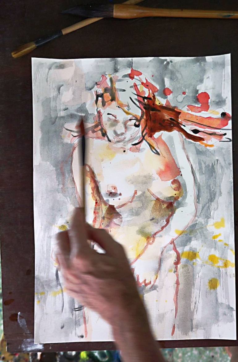 Original Nude Painting by Michel Gordon Tardio