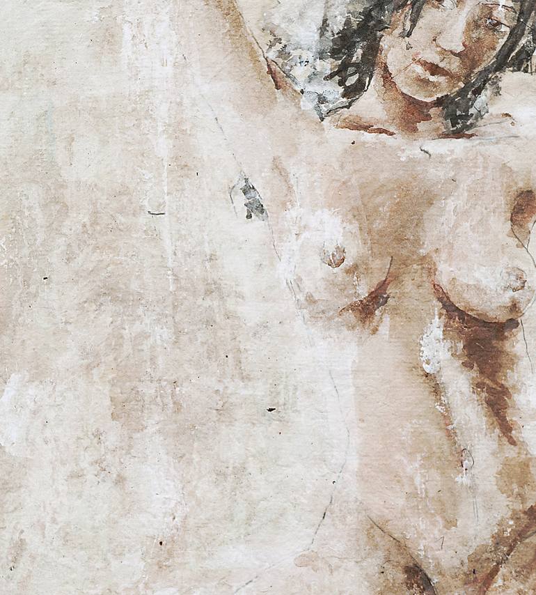 Original Expressionism Nude Painting by Michel Gordon Tardio