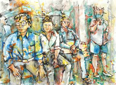 Original Expressionism People Paintings by Michel Gordon Tardio