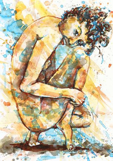 Original Expressionism Nude Paintings by Michel Gordon Tardio