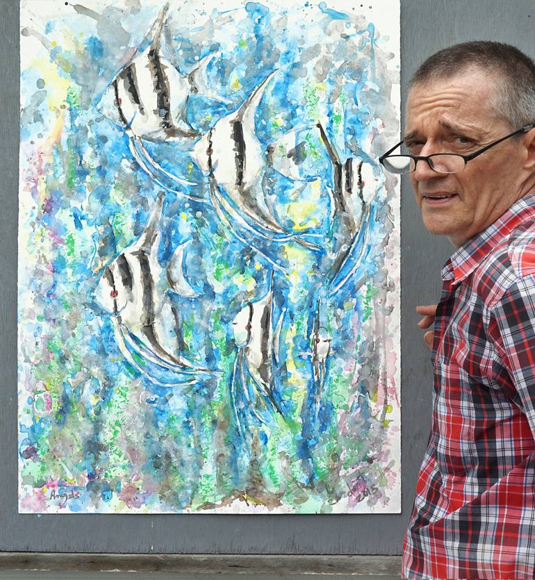 Original Expressionism Animal Painting by Michel Gordon Tardio