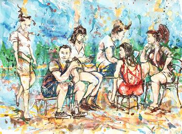 Print of Expressionism People Paintings by Michel Gordon Tardio