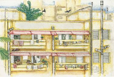 Original Illustration Architecture Paintings by Michel Gordon Tardio