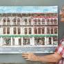 Me with the artwork for perspective