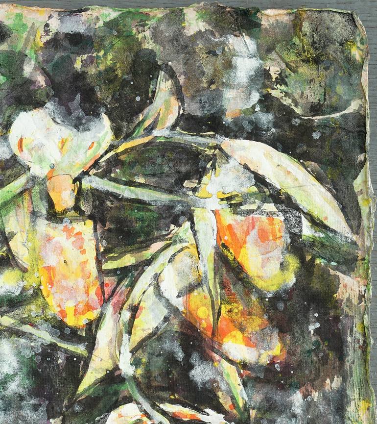 Original Expressionism Floral Painting by Michel Gordon Tardio