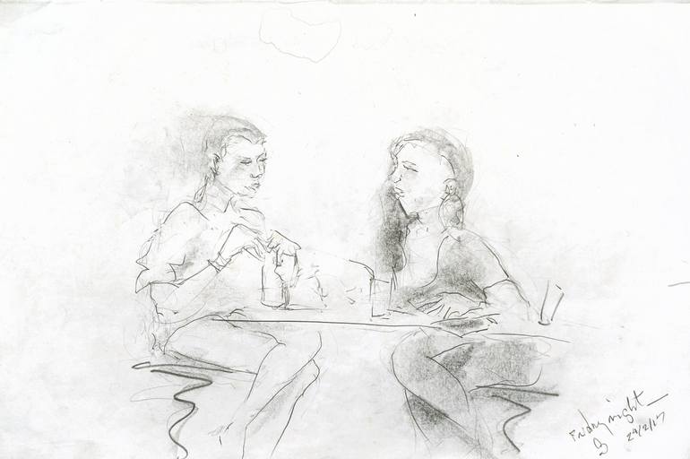 Original Expressionism People Painting by Michel Gordon Tardio