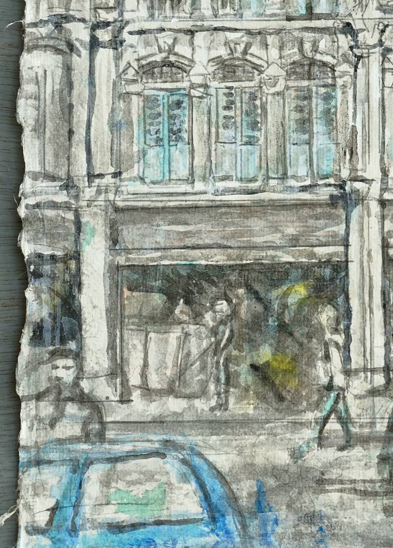 Original Expressionism Architecture Painting by Michel Gordon Tardio