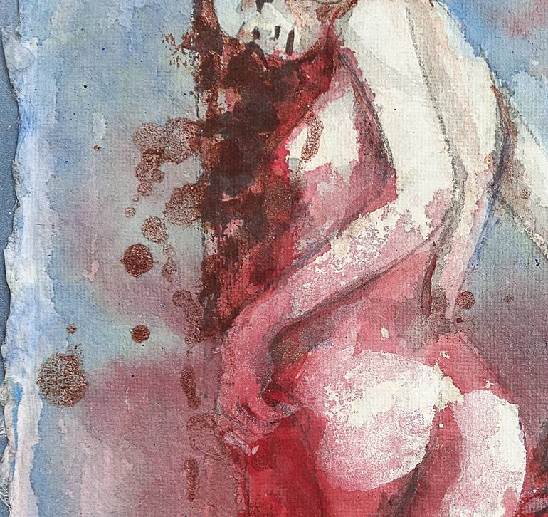 Original Expressionism Nude Painting by Michel Gordon Tardio