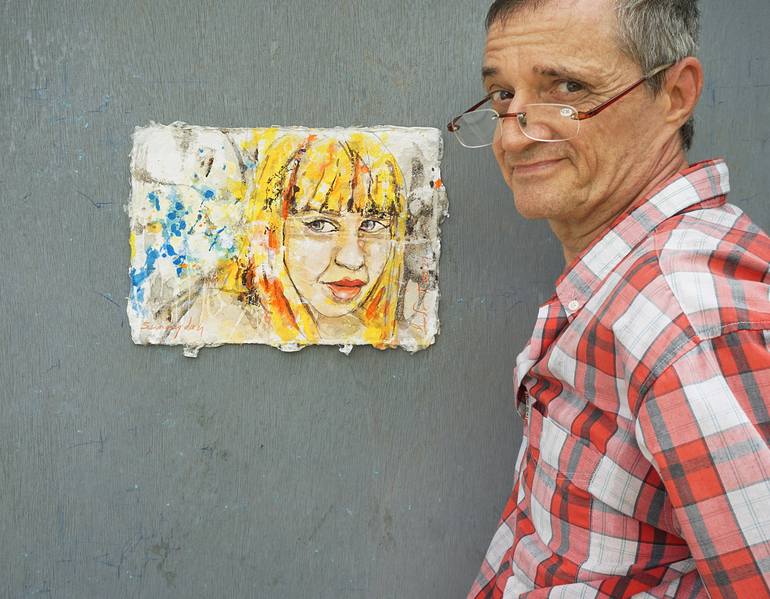 Original Expressionism Portrait Painting by Michel Gordon Tardio