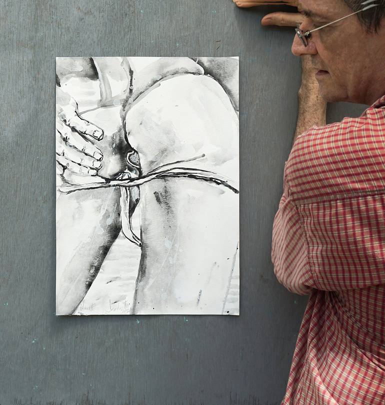 Original Impressionism Erotic Painting by Michel Gordon Tardio