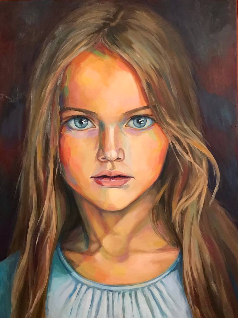 Original Impressionism People Painting by Tamara Vlasen