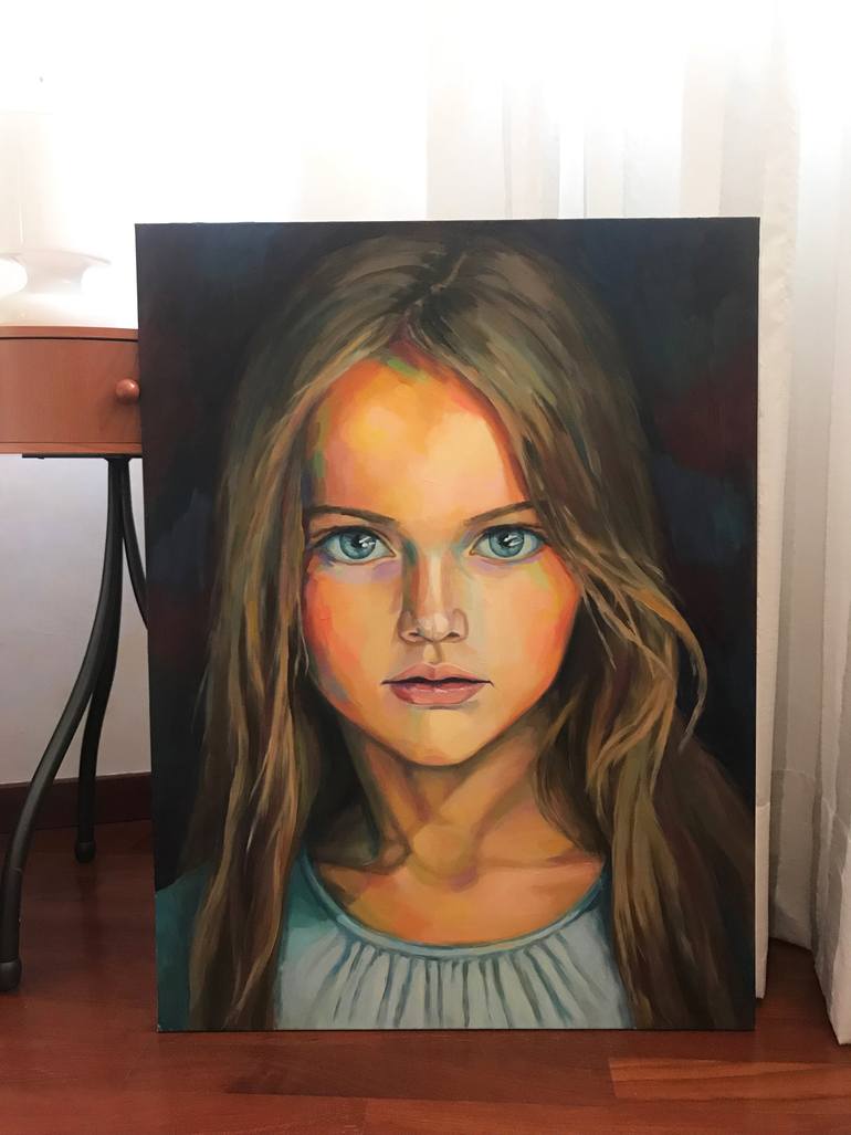 Original Impressionism People Painting by Tamara Vlasen