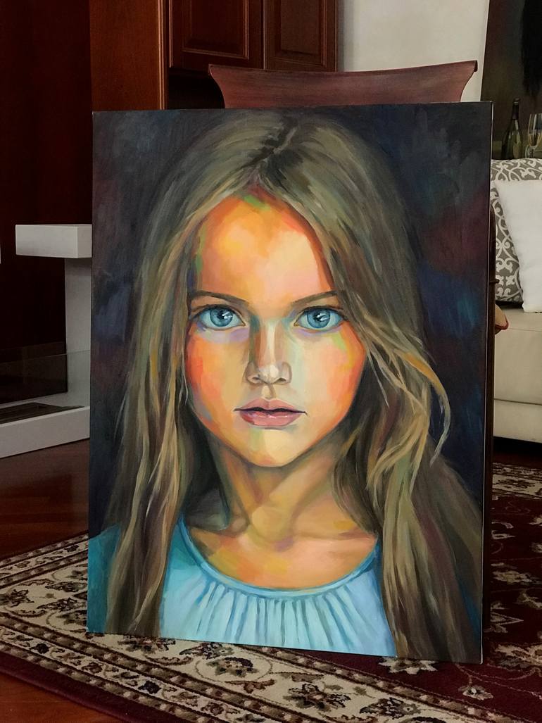 Original Impressionism People Painting by Tamara Vlasen