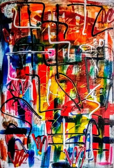 Original Abstract Expressionism Abstract Paintings by Paulo Guimaraes