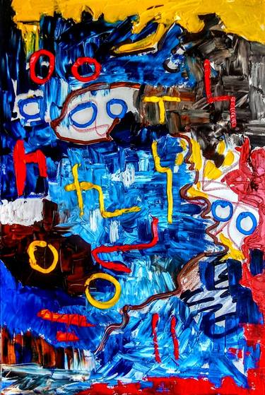 Original Abstract Expressionism Abstract Paintings by Paulo Guimaraes