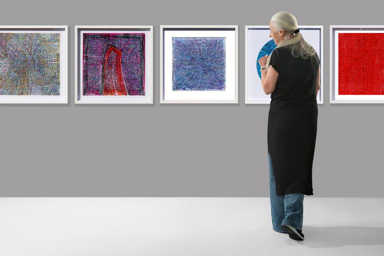 Original Contemporary Abstract Mixed Media by Bozena Kaluga