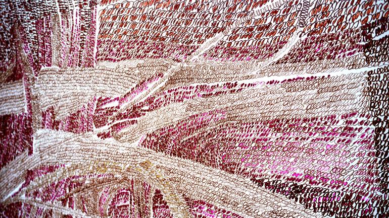 Original Abstract Expressionism Abstract Drawing by Bozena Kaluga