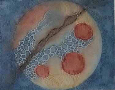 Original Abstract Science Printmaking by Pati Hays