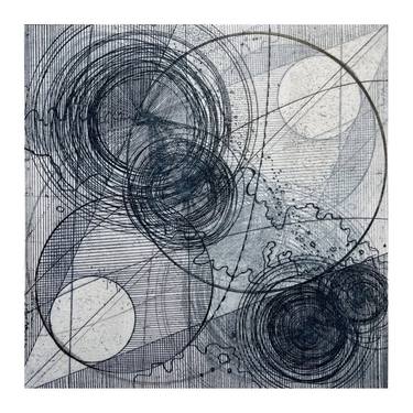 Original Geometric Abstract Printmaking by Louisa Boyd
