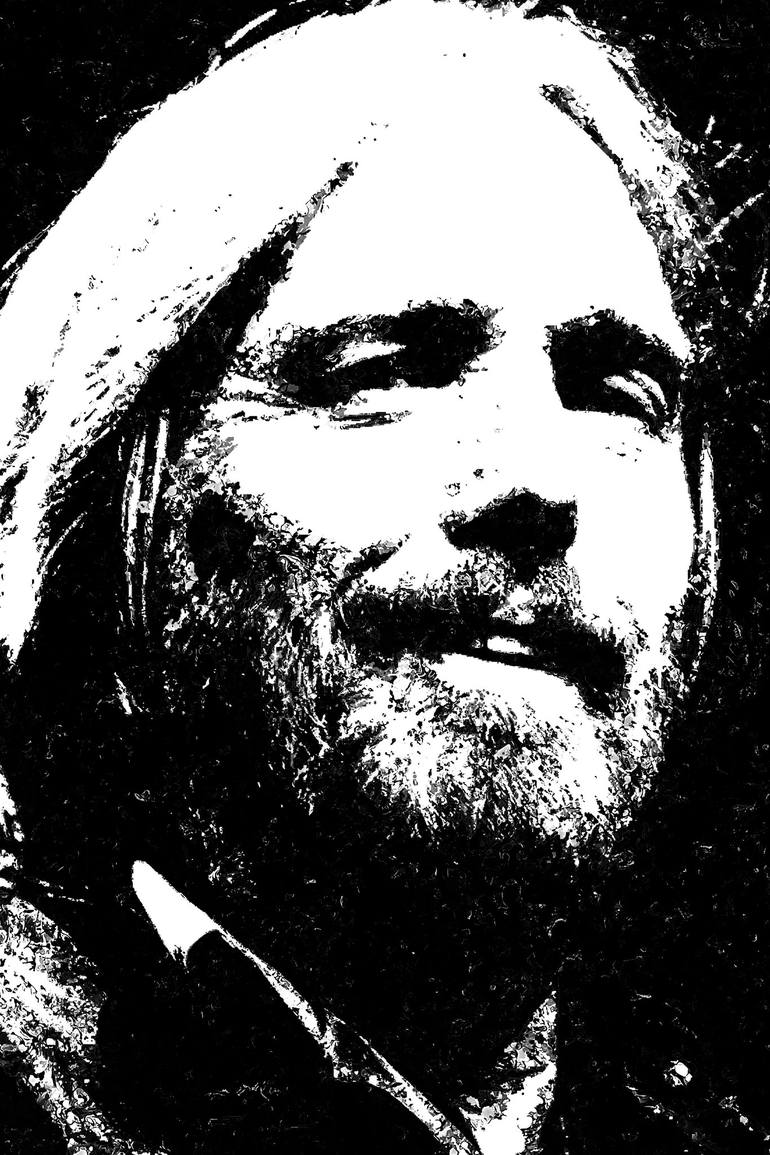 Tom Petty, original acrylic deals portrait