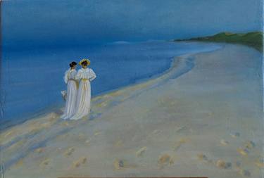 Original Fine Art Beach Paintings by Larysa Stepaniuk