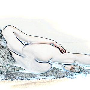 Collection Watercolor Nude Art