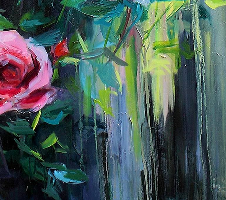 Original Expressionism Floral Painting by Ana Gonzalez Esteve