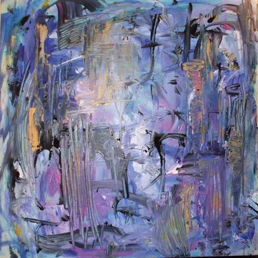 Original Abstract Expressionism Abstract Painting by Christine Webley