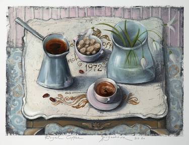 Print of Fine Art Food & Drink Paintings by Svetlana Pugachova