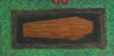 Original Expressionism Mortality Painting by Ekaterina Spitsyna