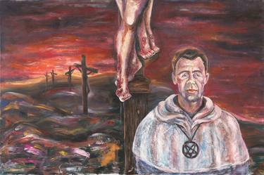 Original Expressionism Religious Painting by Ekaterina Spitsyna