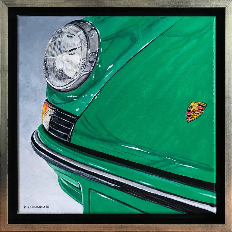 Original Illustration Car Painting by David Rodriguez
