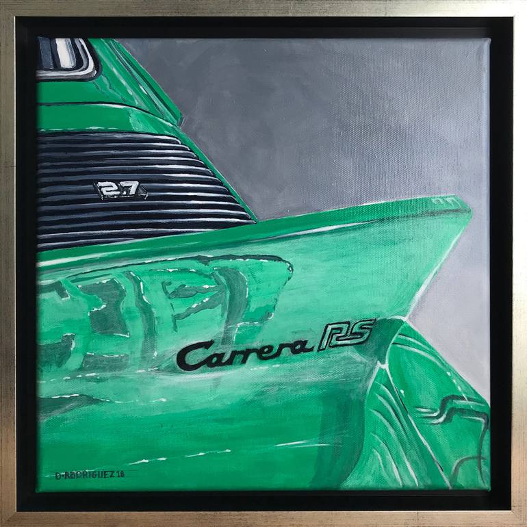 Original Illustration Car Painting by David Rodriguez