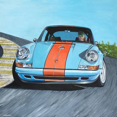Print of Automobile Paintings by David Rodriguez