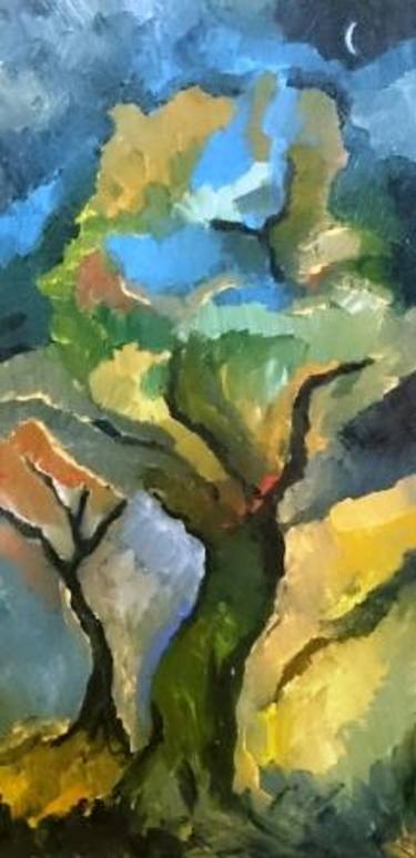 Original Impressionism Tree Paintings by GIOVANNI BATTISTA CAU