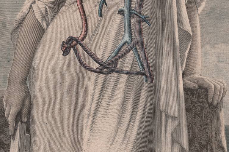 Original Dada Other Collage by Cornelius Coffin