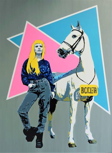 Print of Pop Art Horse Paintings by Magdalena Iulia Moscu