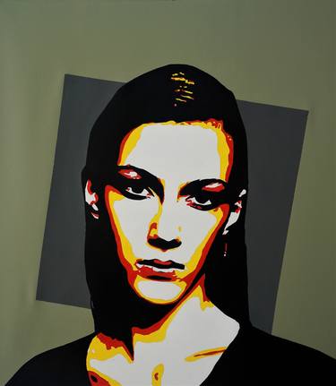 Original Pop Art Portrait Paintings by Magdalena Iulia Moscu