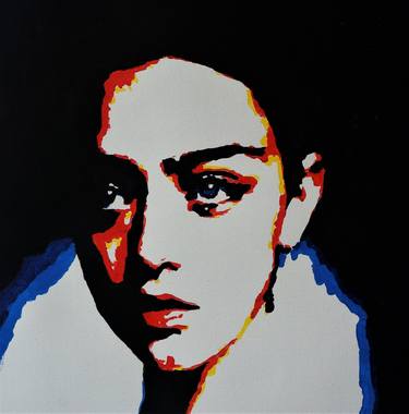 Original Pop Art Portrait Paintings by Magdalena Iulia Moscu