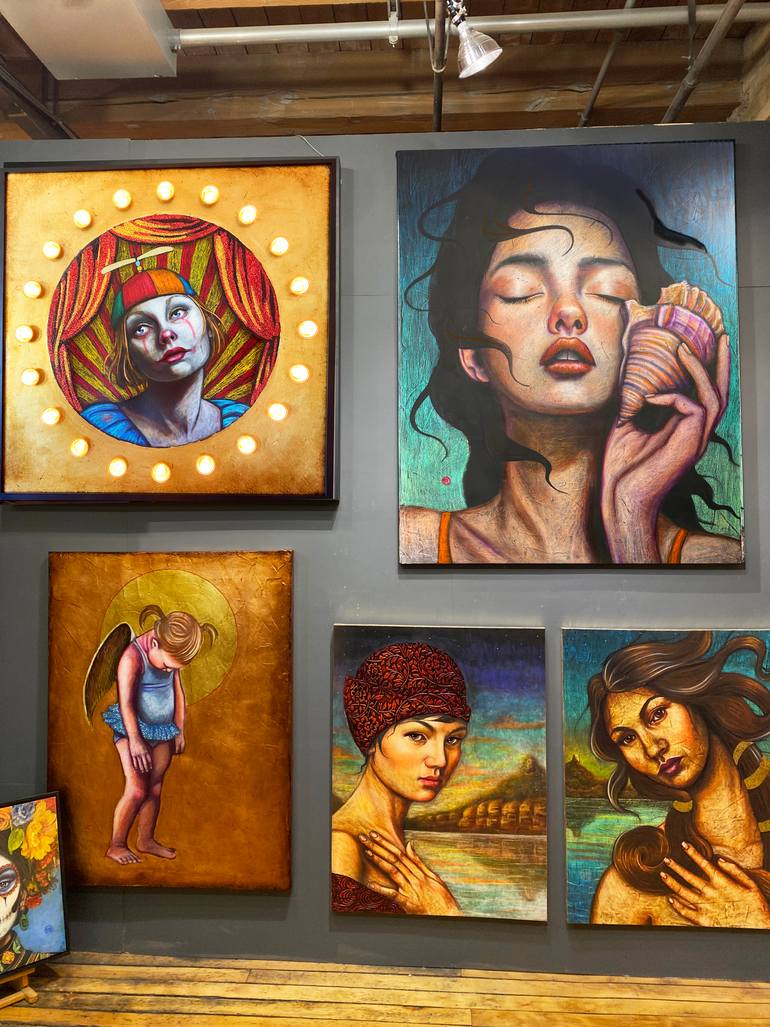 Original Classicism People Mixed Media by Mary Solberg
