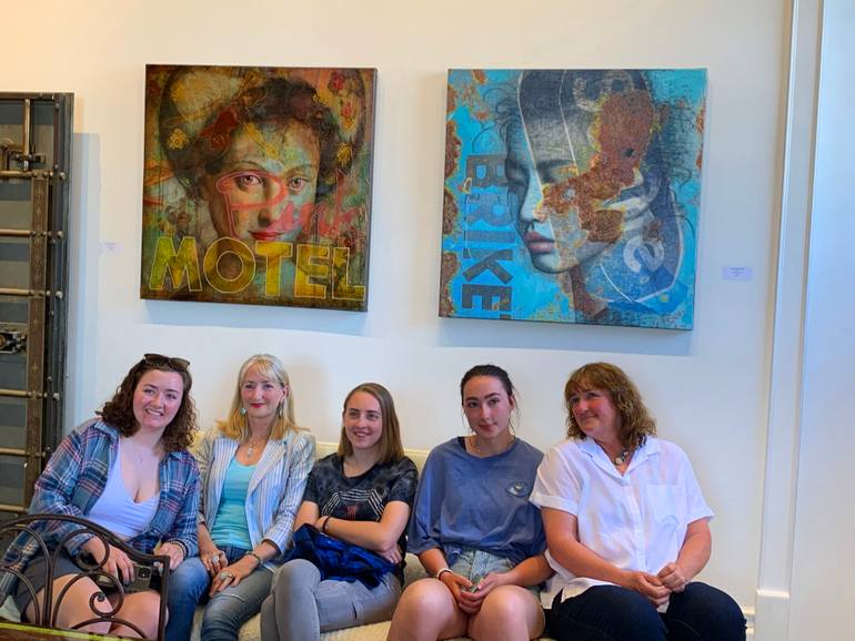 Original Figurative People Collage by Mary Solberg