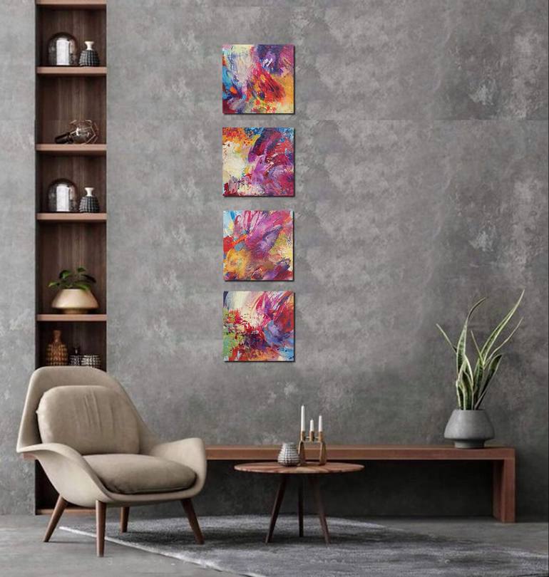 Original Abstract Expressionism Abstract Painting by Leonie Brown