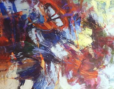 Original Abstract Expressionism Abstract Paintings by Leonie Brown