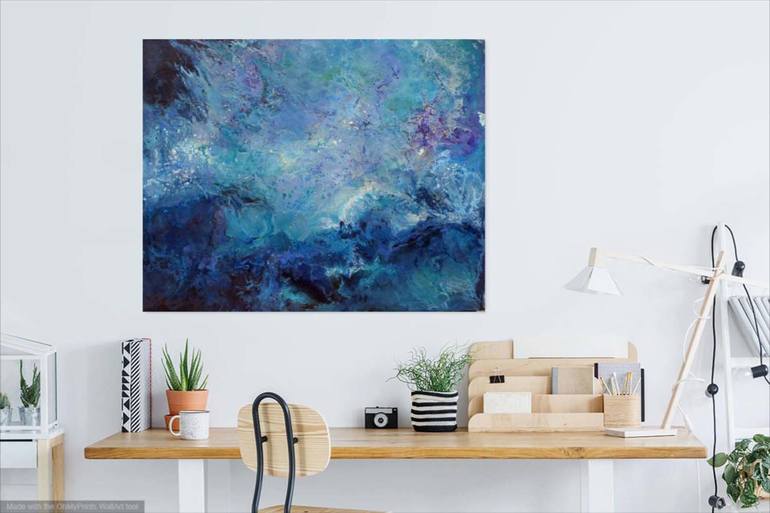 Original Fine Art Abstract Painting by Leonie Brown